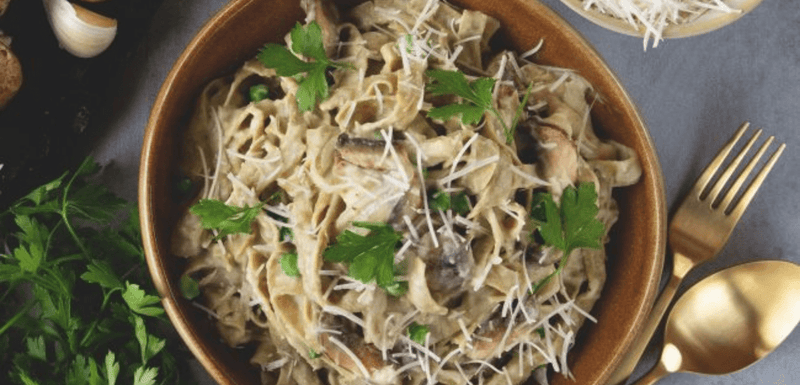 "Cheesy" Mung Bean Fettuccine with Cauliflower Alfredo - My Store