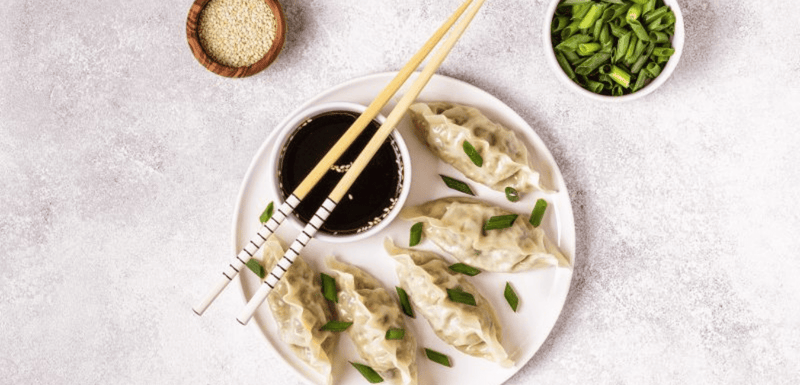 Homemade Pot Stickers With Sesame Dipping Sauce - My Store
