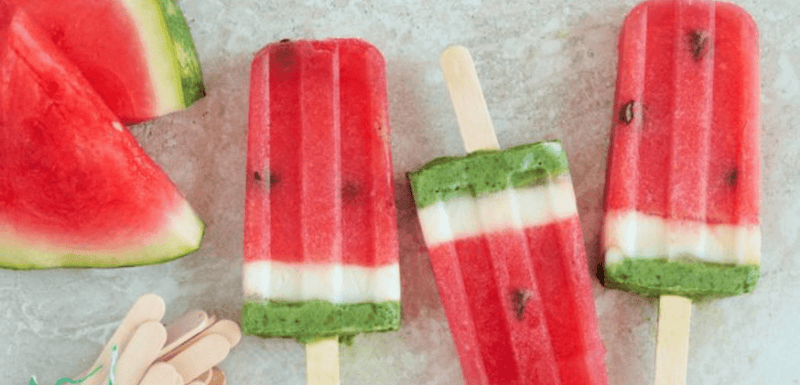 Layered Watermelon Ice Pops - My Store