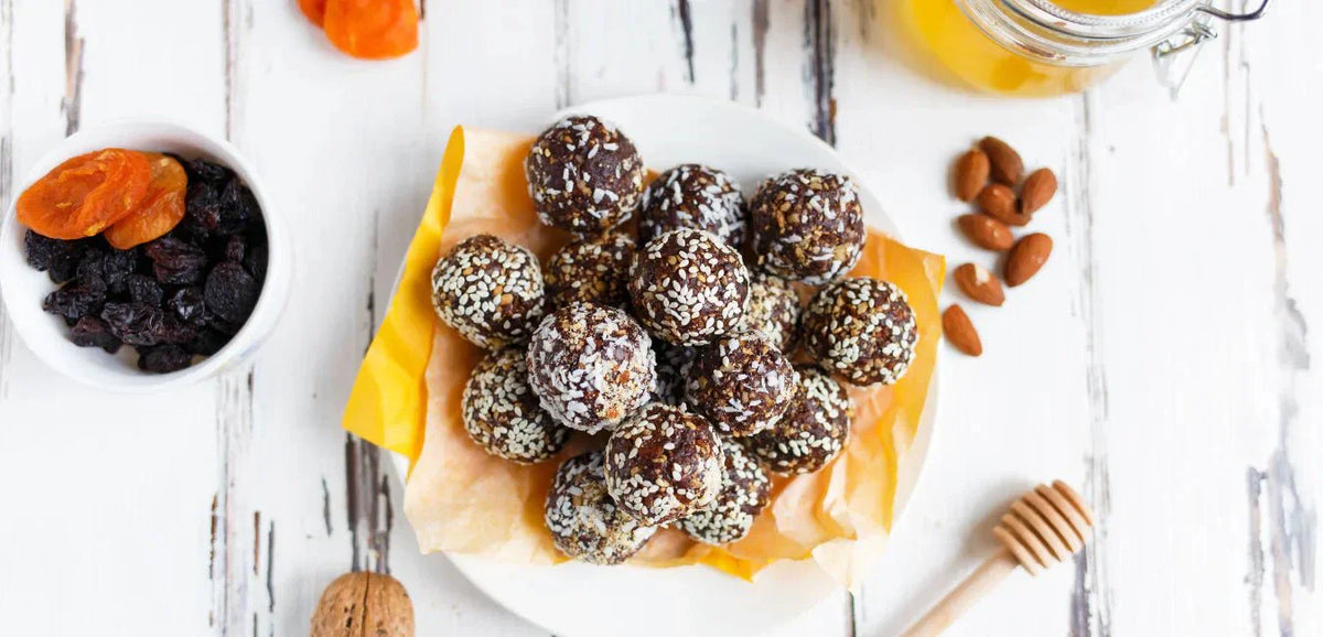 No-Bake Cacao-Walnut-Sesame Energy Balls - My Store