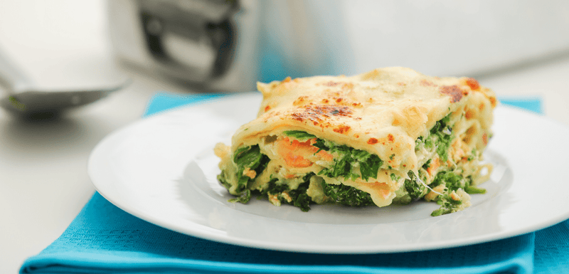 Salmon & Spinach White Lasagna - My Store